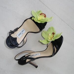 VINTAGE JIMMY CHOO ORCHID SLINGBACK HEELS